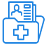 Medical scribing icon